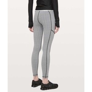 Lululemon Athletica 28"Running Training Legging Speed Pocket Tiny Houndstooth 6